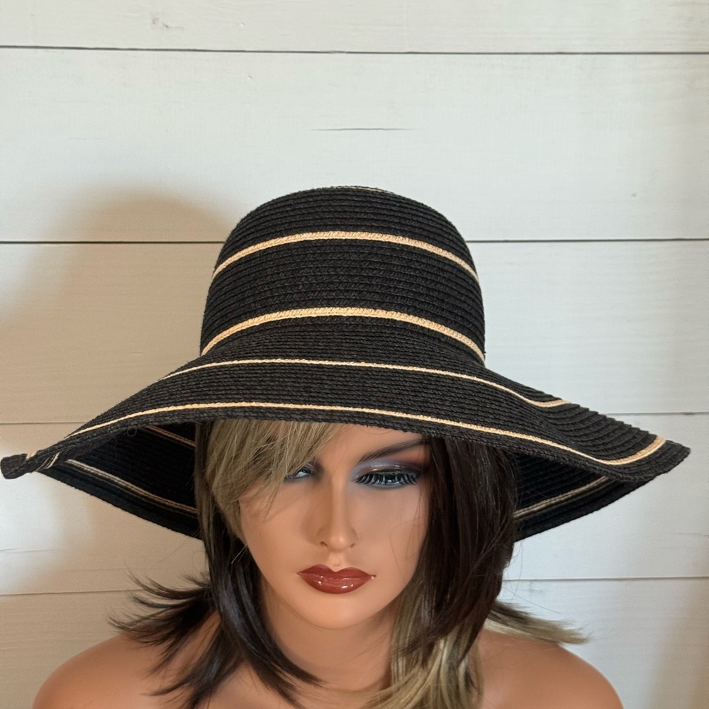 Walleroo Black and Tan Wide Brim Hat